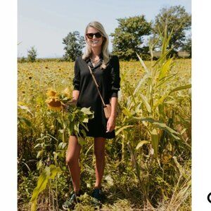 Tuckernuck Pomander Place black terry Charlotte dress